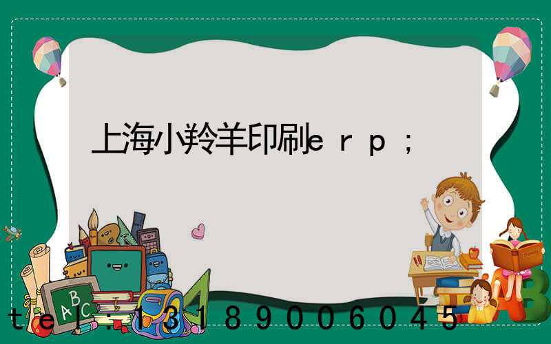 上海小羚羊印刷erp
